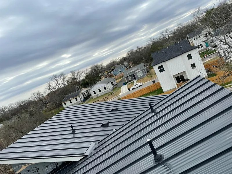 Standing seam metal roof panels with vents for Skylight Repair in Highlands